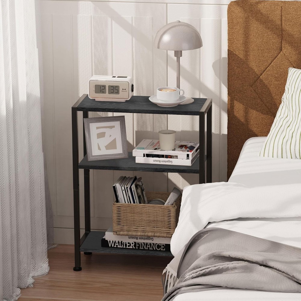 3-Tier Side Table Small EndTable Sofa SideTable Narrow Spaces Slim EndTable New