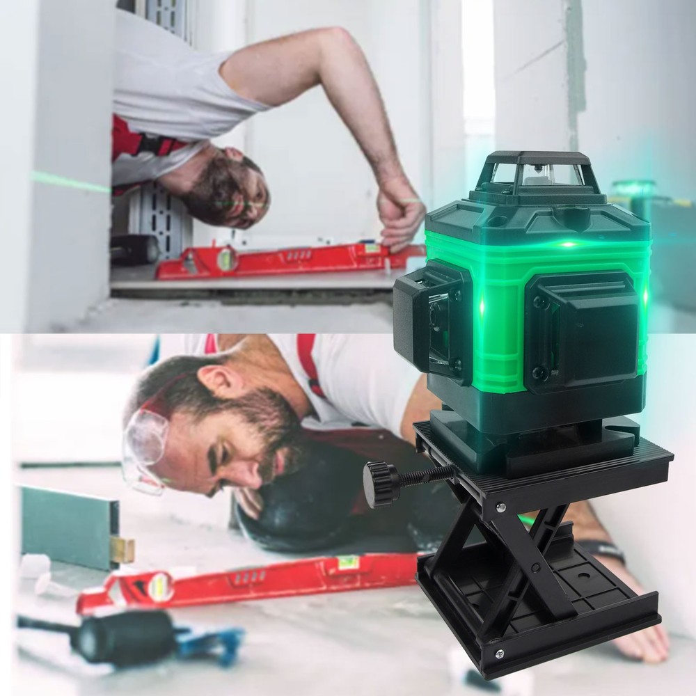 360° Fast Auto-Level 16-Line 4D Green Laser Level-High Precision Alignment Tool