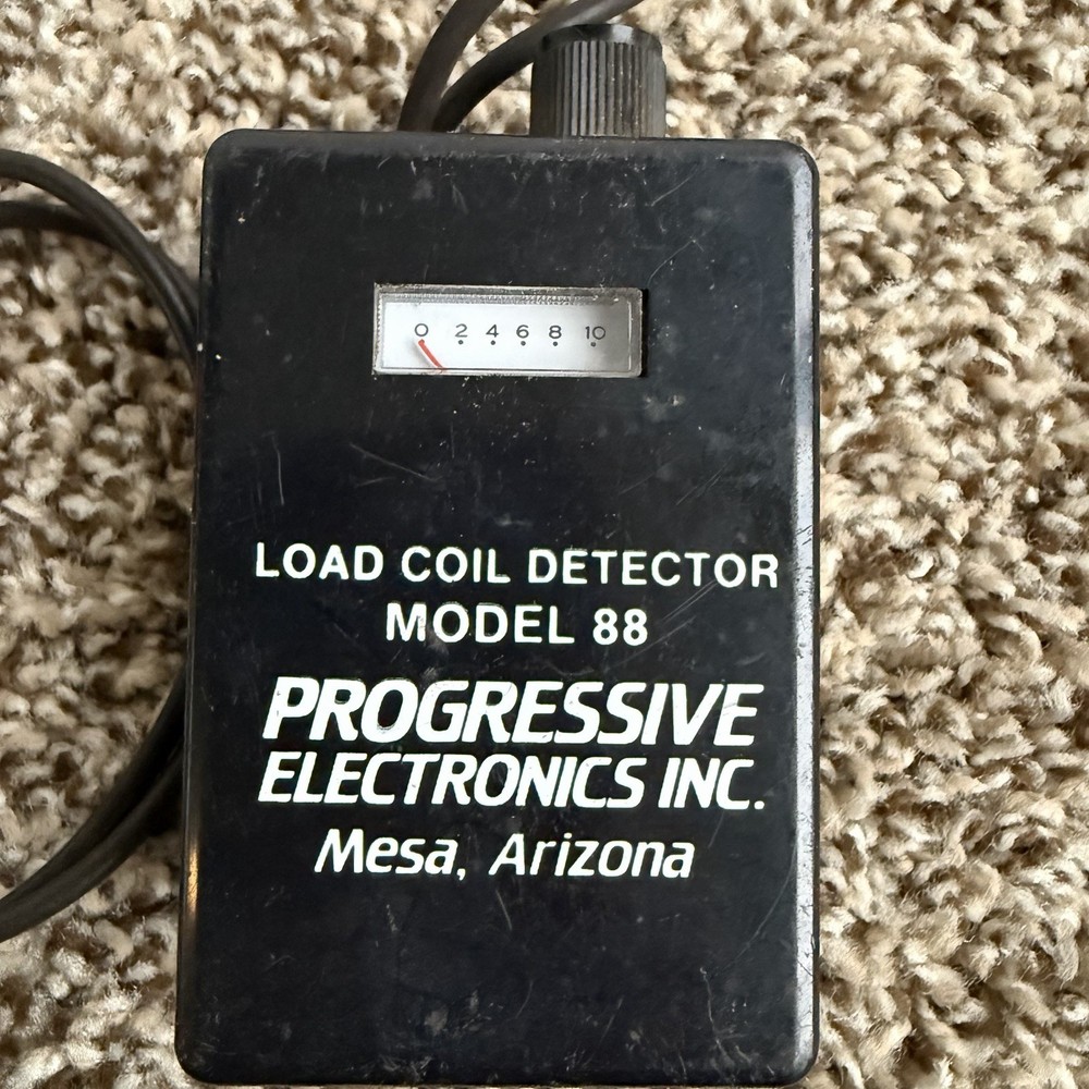 Vintage Progressive Electronics Model 88 Load Coil Detector Telecom Tester