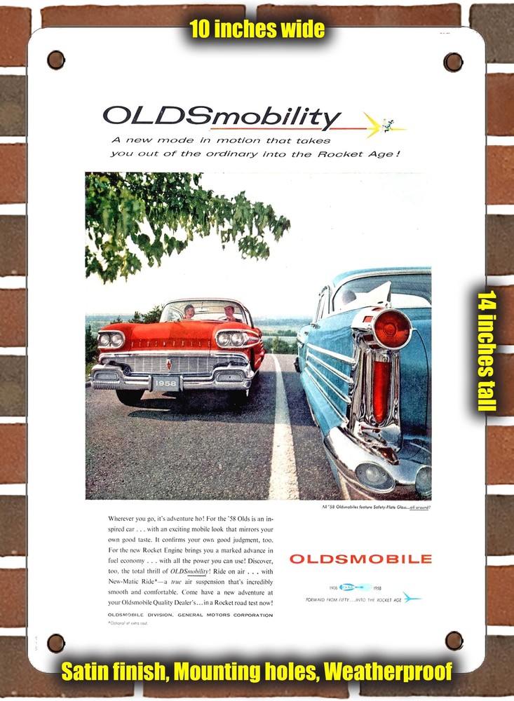 Metal Sign - 1958 Oldsmobil