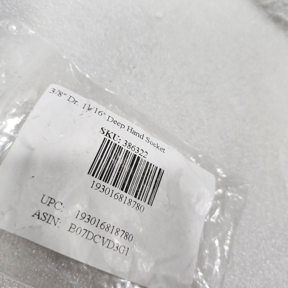 Genius Tools 3/8 Dr. 11/16 Deep Hand Socket - 386322