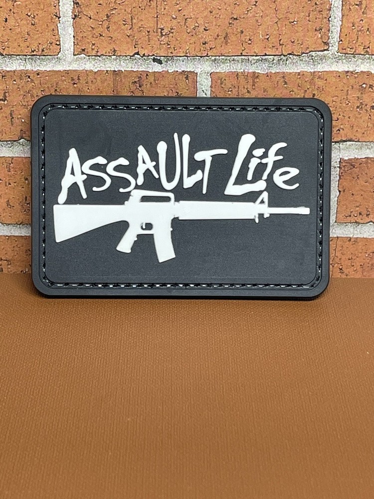 Assault Life PVC Patch - Tactical Morale Gun Patch - AR15 Assault Rifle Patch