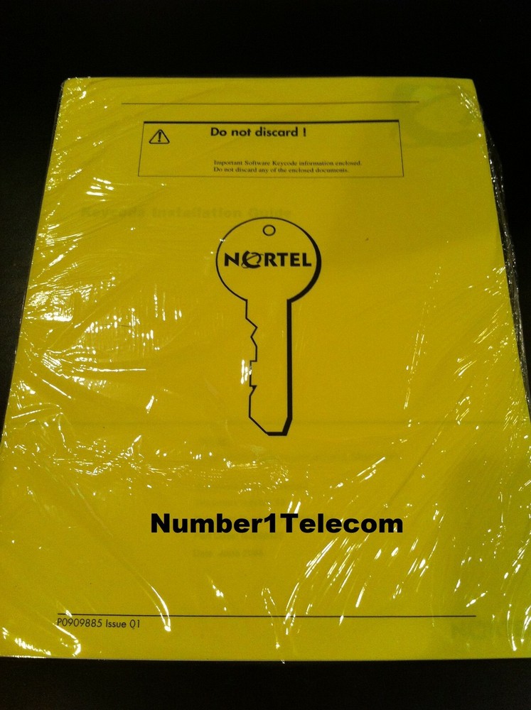 Nortel Norstar Call Pilot 100 / 150 1-Seat Voice Mailbox NTKC0091 Keycode Code