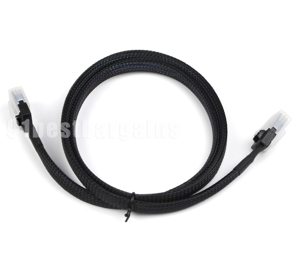 2Pcs SFF-8087 to SFF-8087 Internal Mini SAS 36Pin Server Hard Disk RAID Cable 1m