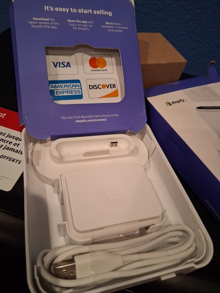 shopify tap chip card reader with dock