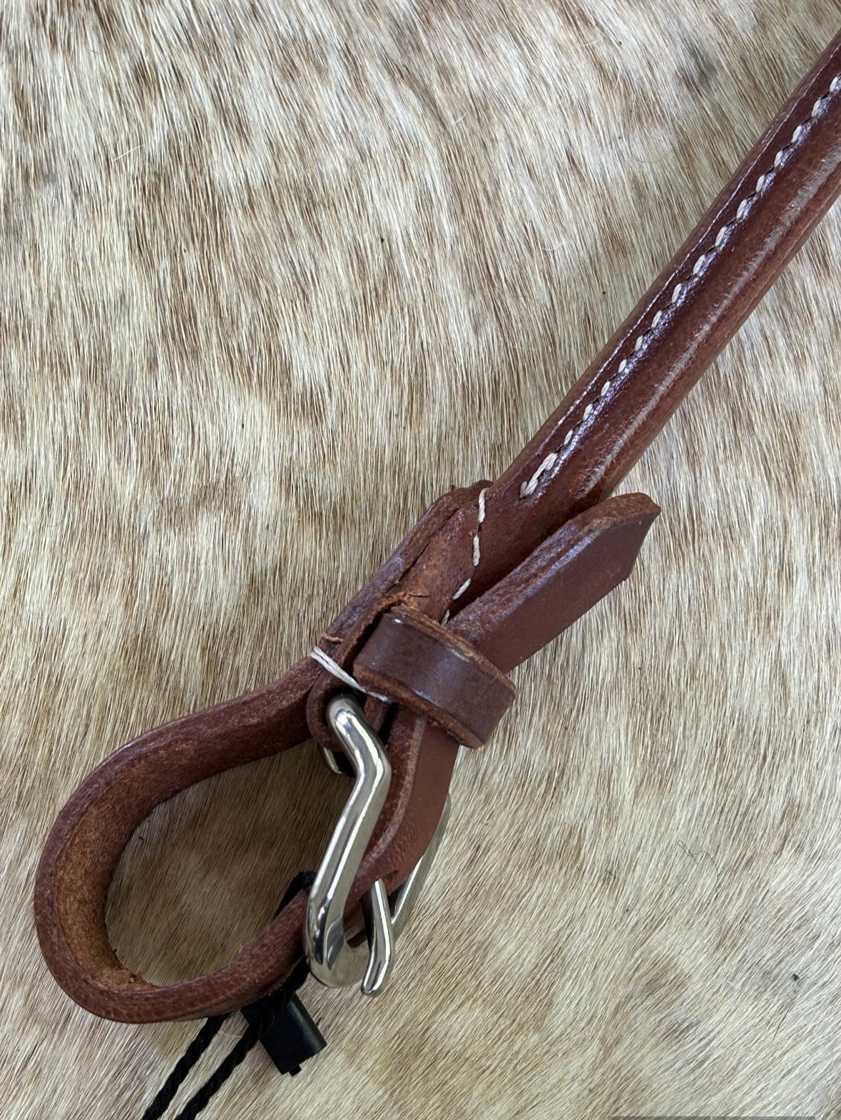 Harness Leather Western Rolled Curb Strap for Horse Bridles Horse Tack FREE SHIP