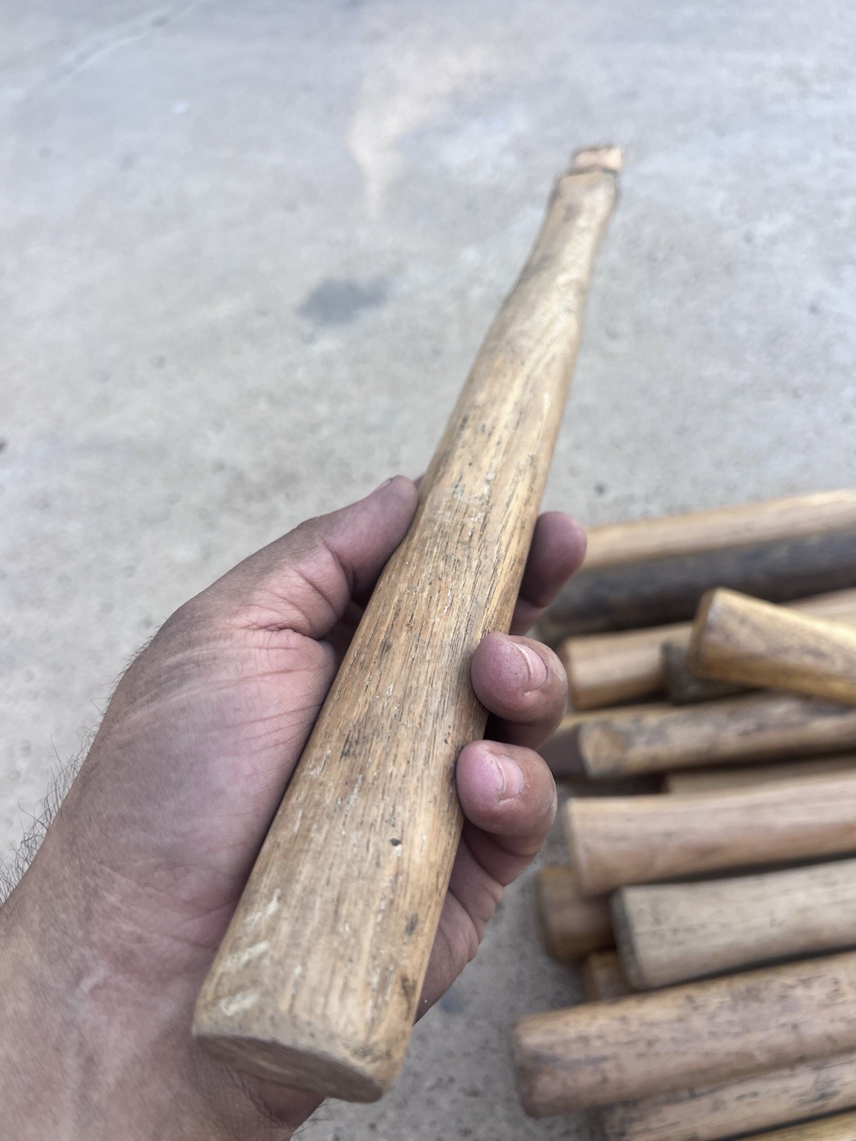 LOT of 4 Used Vaughan 12-14in Handles, Wood Turning, Repurposing, Crafting