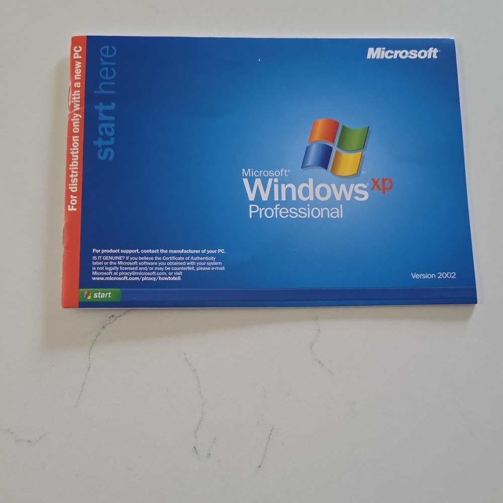 Microsoft Windows XP Professional SP1a CD English Operating System Version 2002