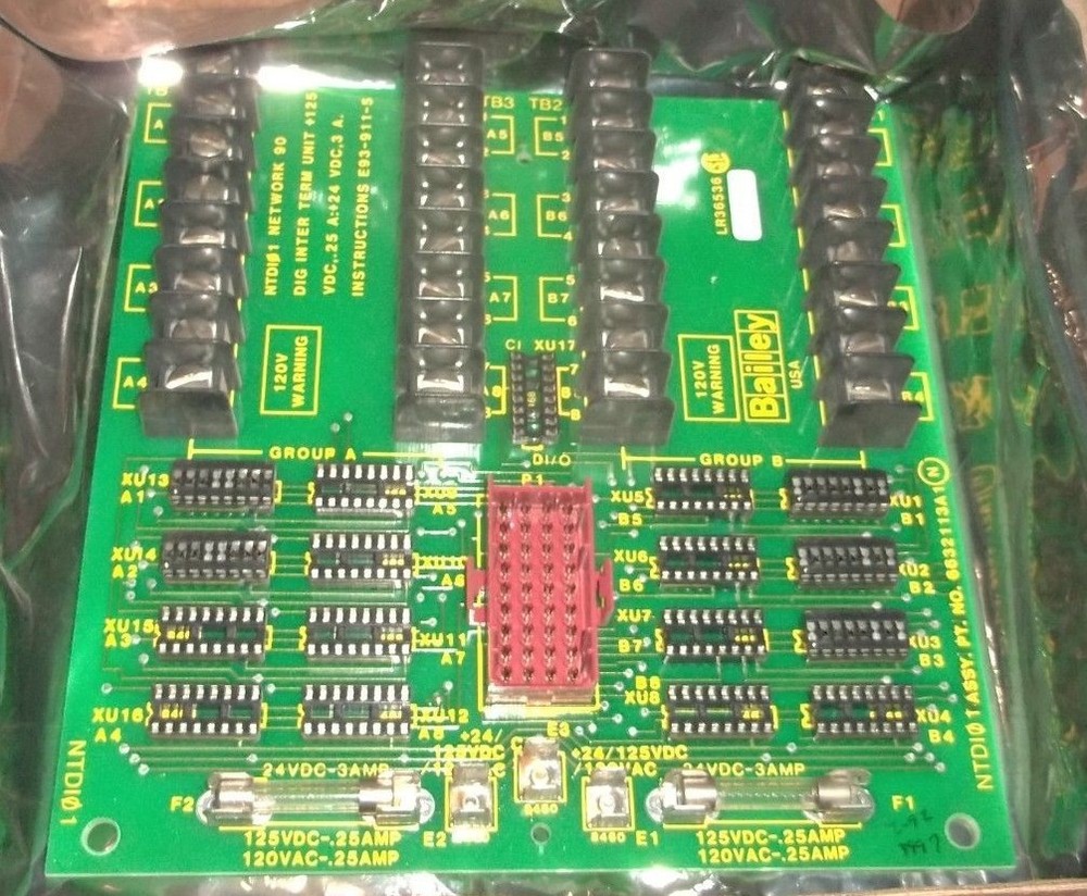 BAILEY ABB DIGITAL INTERFACE TERMINATION UNIT 6632113A1 (WL100)