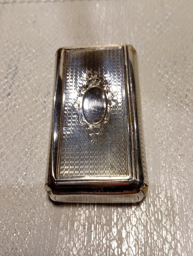 Solid Silver Snuffbox Early 19th Century Continental Hallmark.