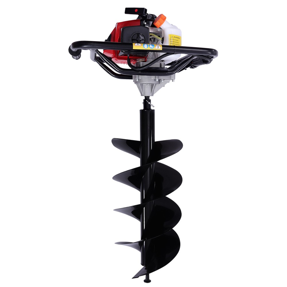 3HP 63CC Gas Powered Post Hole Digger With 12" Earth Auger Digging Engine NEW