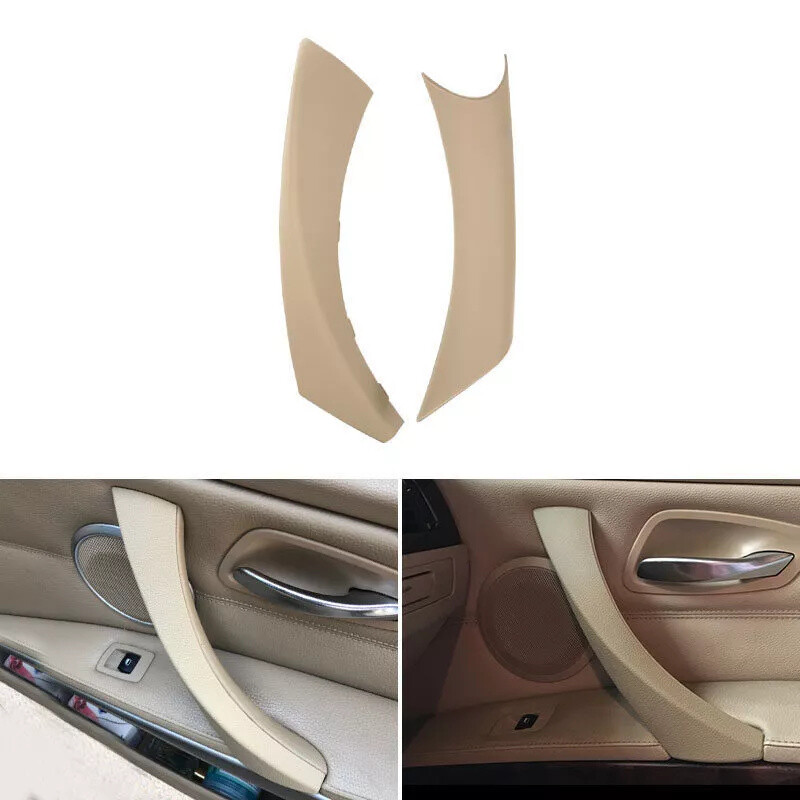 For BMW 3 series E90 328i 2005-2012 ABS Beige Inner Door Handle Pull Cover Case