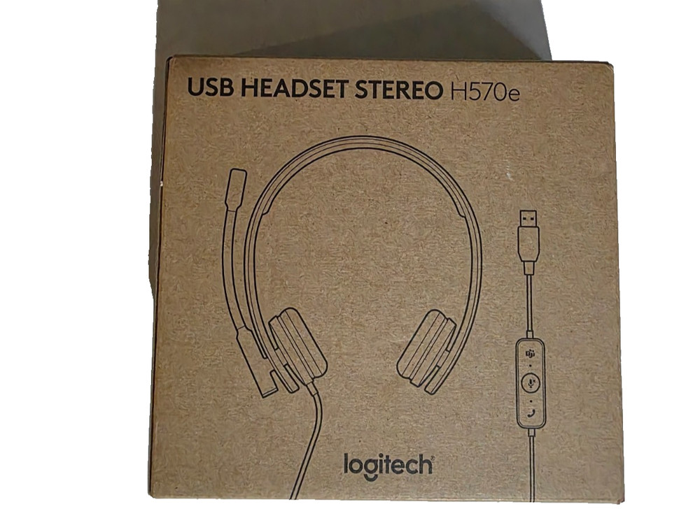 Logitech H570e USB-A Wired Headset with Microphone for PC and Mac
