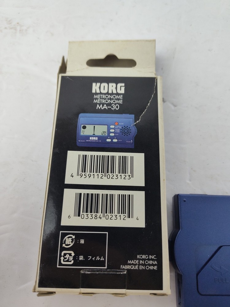 Korg Electronic Metronome / Tuner MA-30 Ultra Compact BLUE UNTESTED!