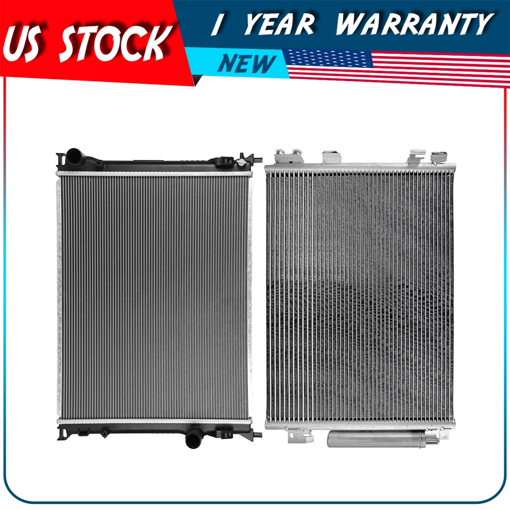 Radiator and AC Condenser Kit For 11-19 Chrysler 300 2011-2019 Dodge Challenger