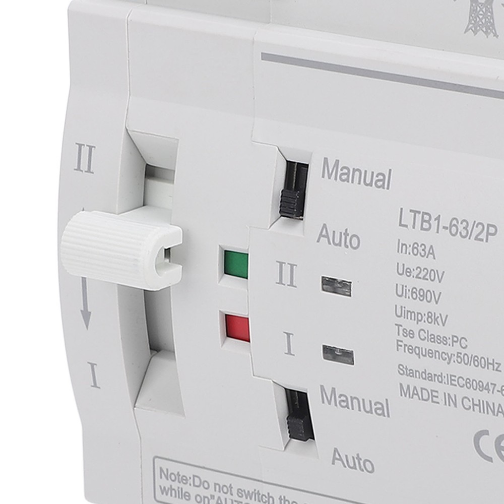 Double Power Automatic Transfer Switch 63A 2P ATS Power Transfer Switch♡