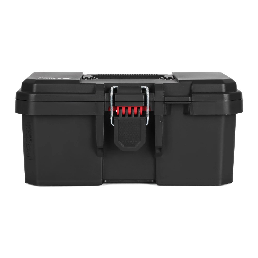 13 Inch Heavy-Duty Resin Toolbox with Foldable Handle and Padlock Compatibility
