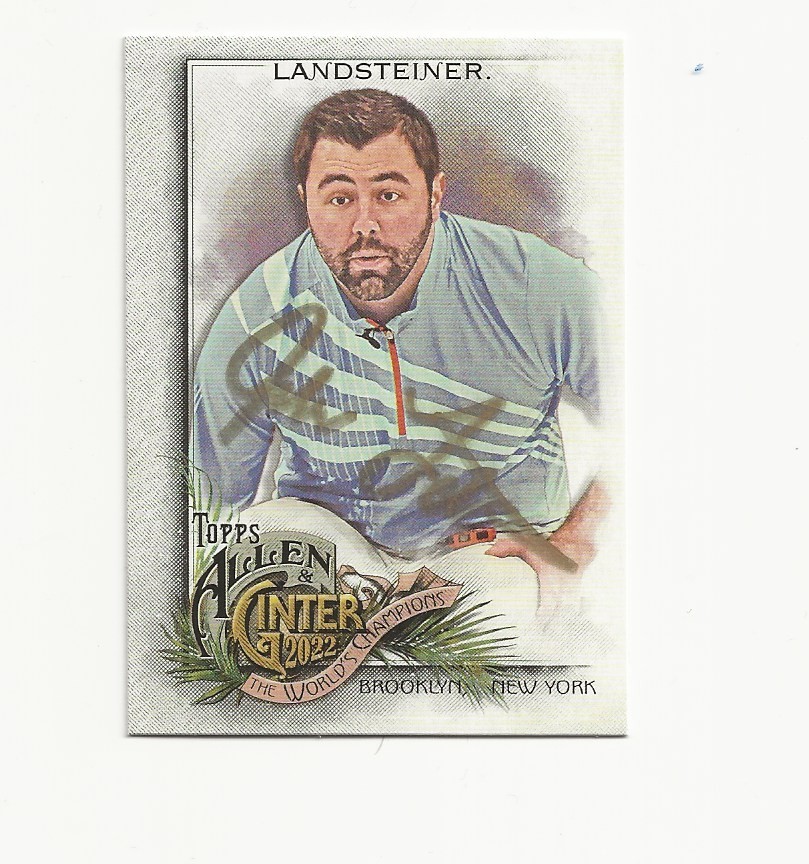 JOHN     LANDSTEINER          AUTOGRAPHED    CARD