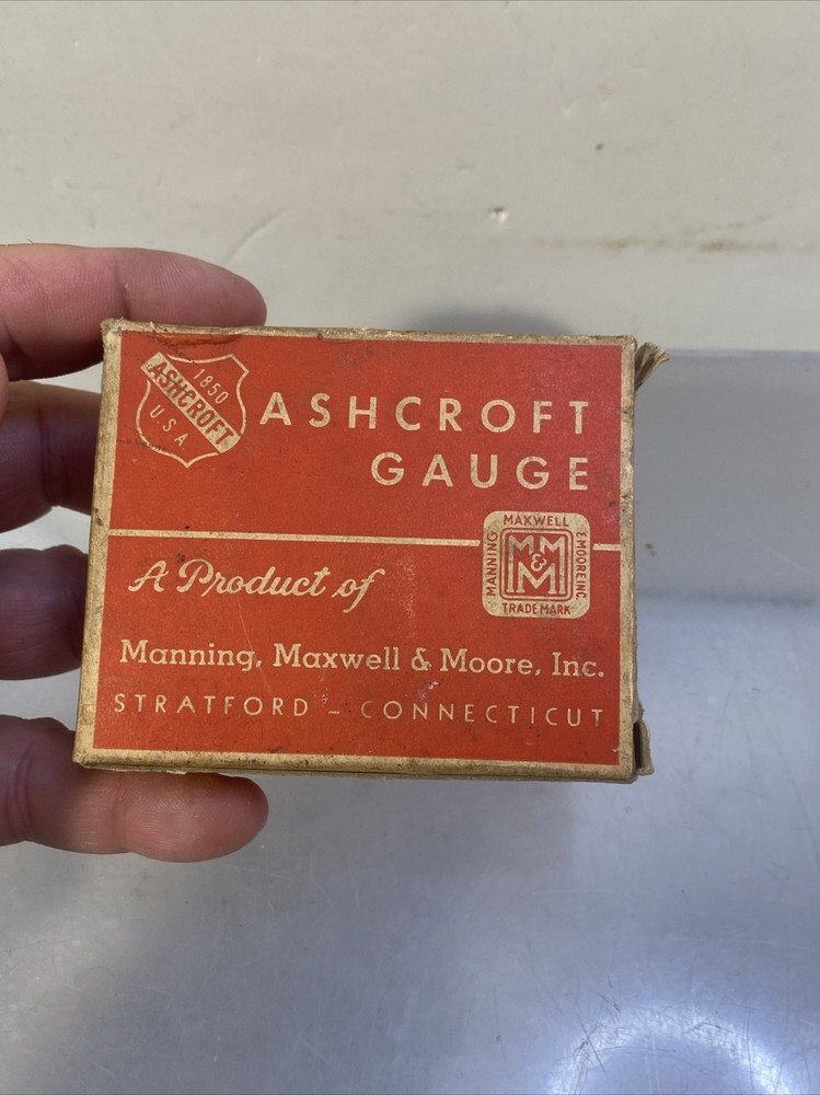 Vintage Ashcroft Gauge Box Only
