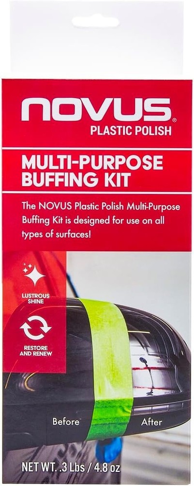 NOVUS 7232 | Multi-Purpose Buffing Kit, Wool Buffing Pad, Soft Foam Buffing Pad