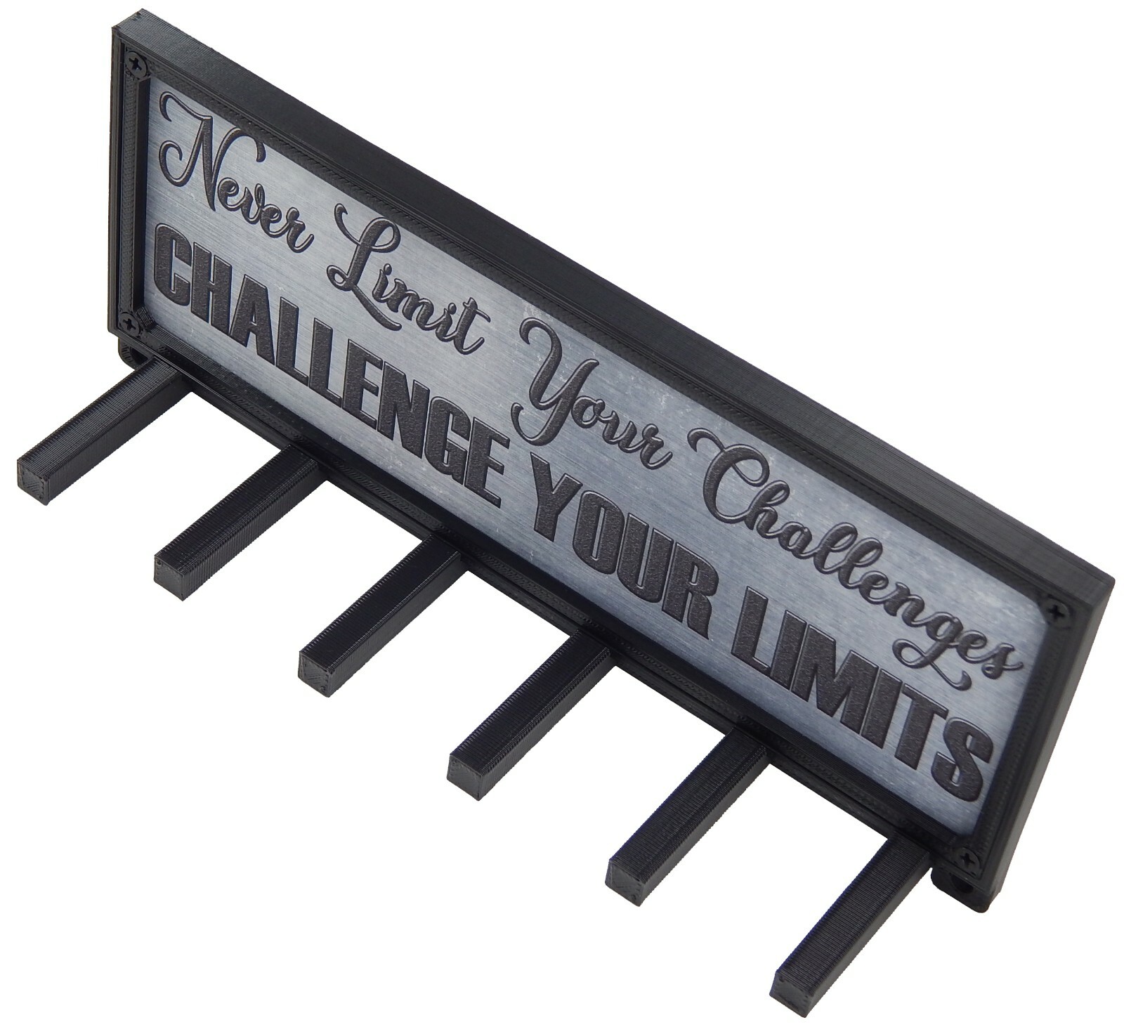 Challenge Your Limits Sports Race Medal Display Rack Holder Hanger Organizer