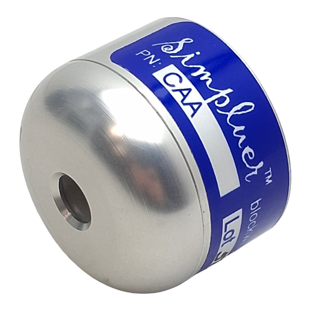 Blockwise CAA Simpluer Panel-Mount Luer Fitting Quick Connector, #10-32, 80psi
