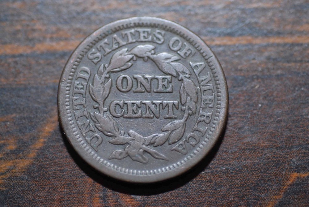 1845 Large Cent, F