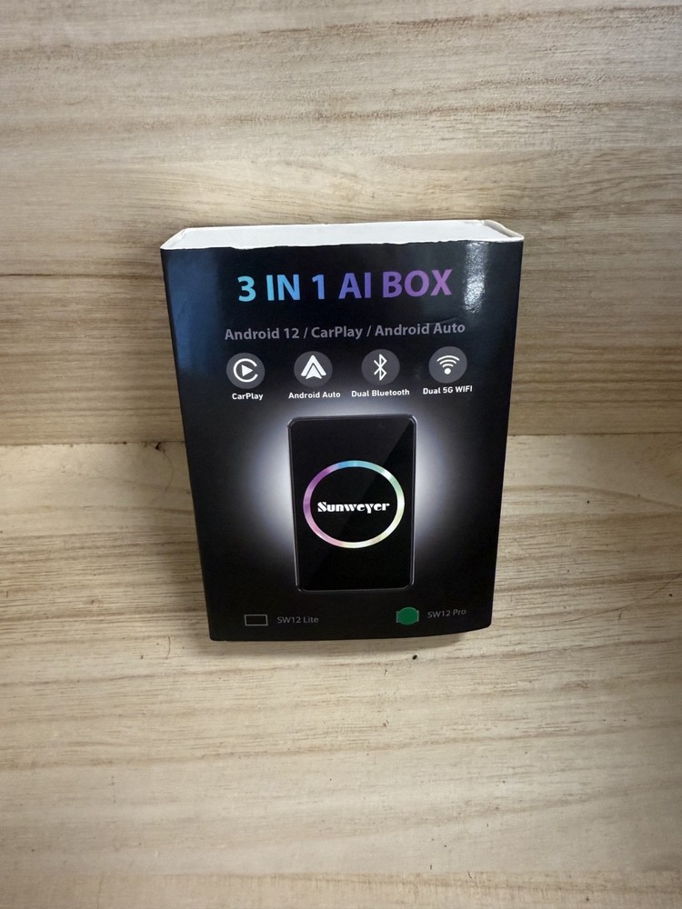 NEW - Wireless Car Play 3 in 1 Android 12/CarPlay/Android Auto SW12Pro