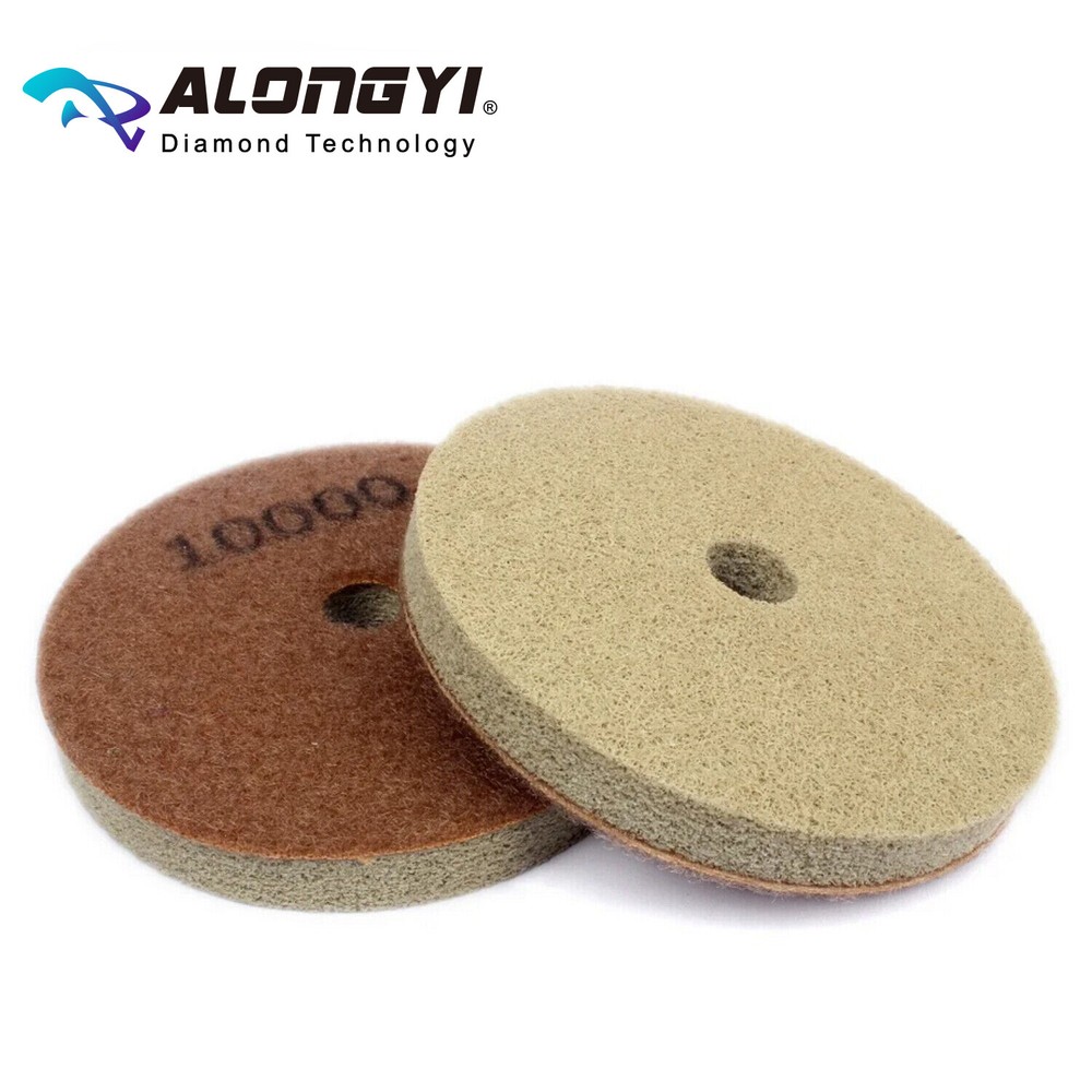 Diamond Sponges 7pcs4"Artificial Stone Polishing Wheels Buff Disk Thickness 10mm