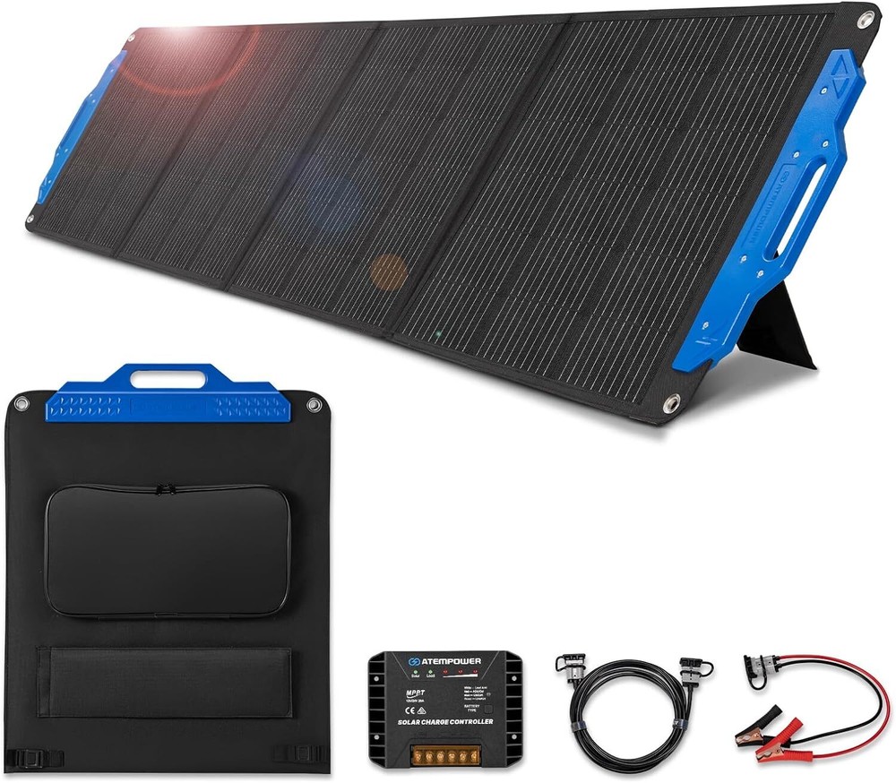 200W Solar Panels 18V Foldable Monocrystalline Solar Panel Adjustable bracket