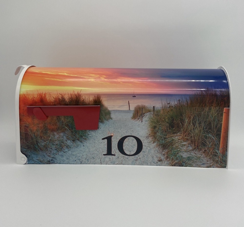 Beach Decor Custom Mailbox - Personalized gift for her