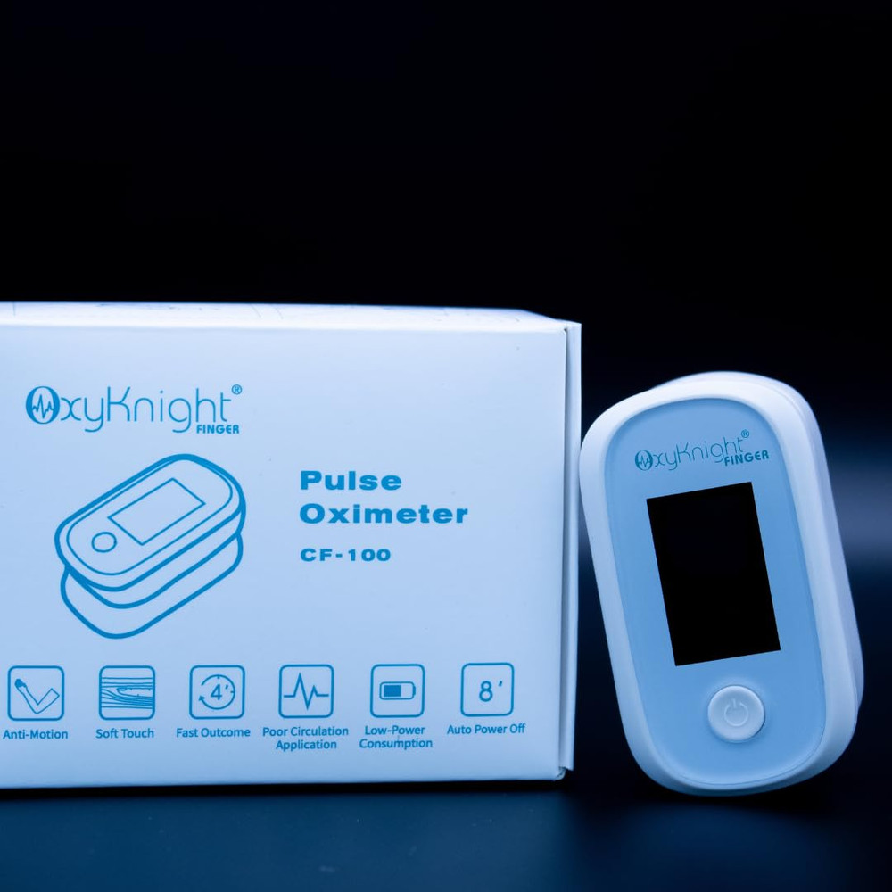 Bluetooth Fingertip Pulse Oximeter - Measures Oxygen Level, Pulse Rate & Respira