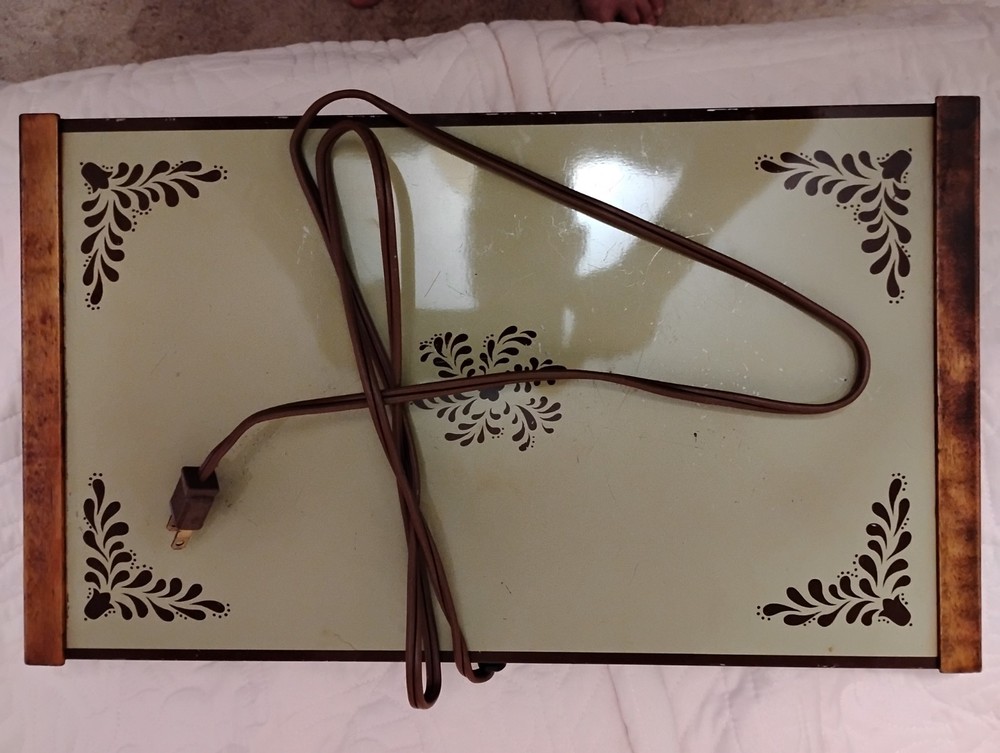 2 VINTAGE ELECTRIC WARMING TRAYS