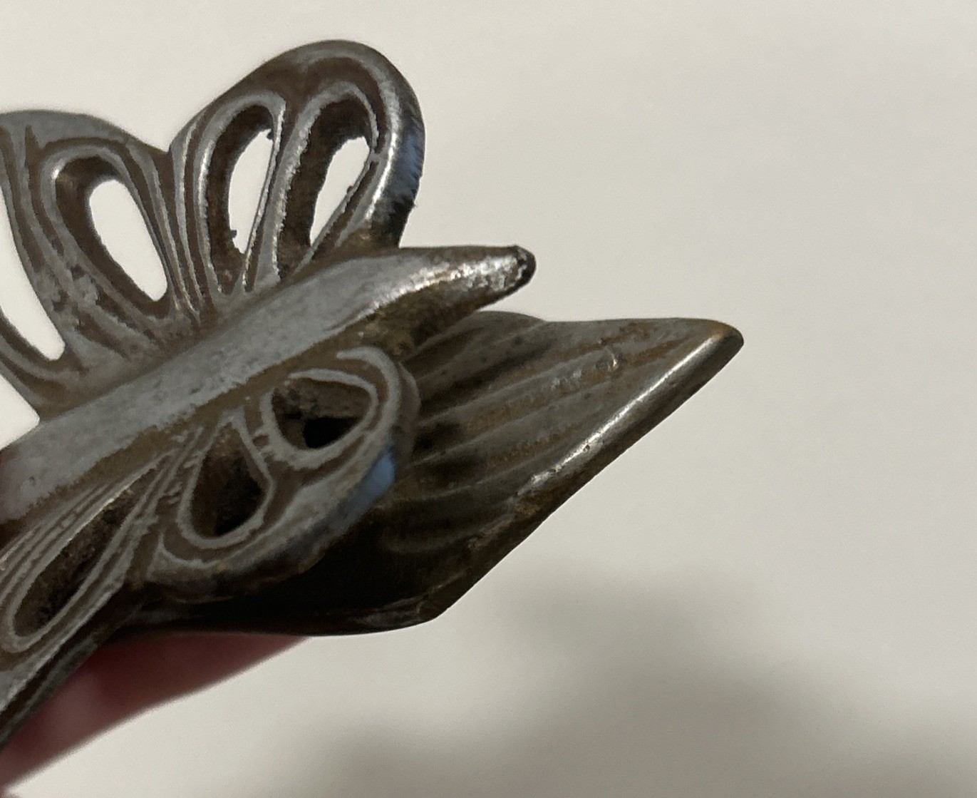 Brass Butterfly Hanging Wall Clip Silver Color Made In India Paperclip