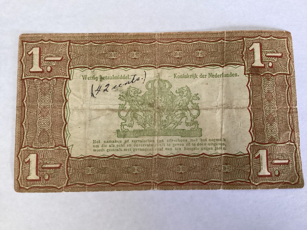 Netherlands Bank Notes 1 & 10 Gulden