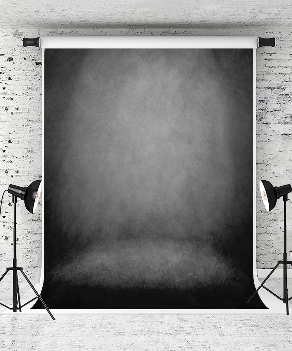 7x5Ft Black Abstract Portrait Backdrop Photography Background Studio Booth Props