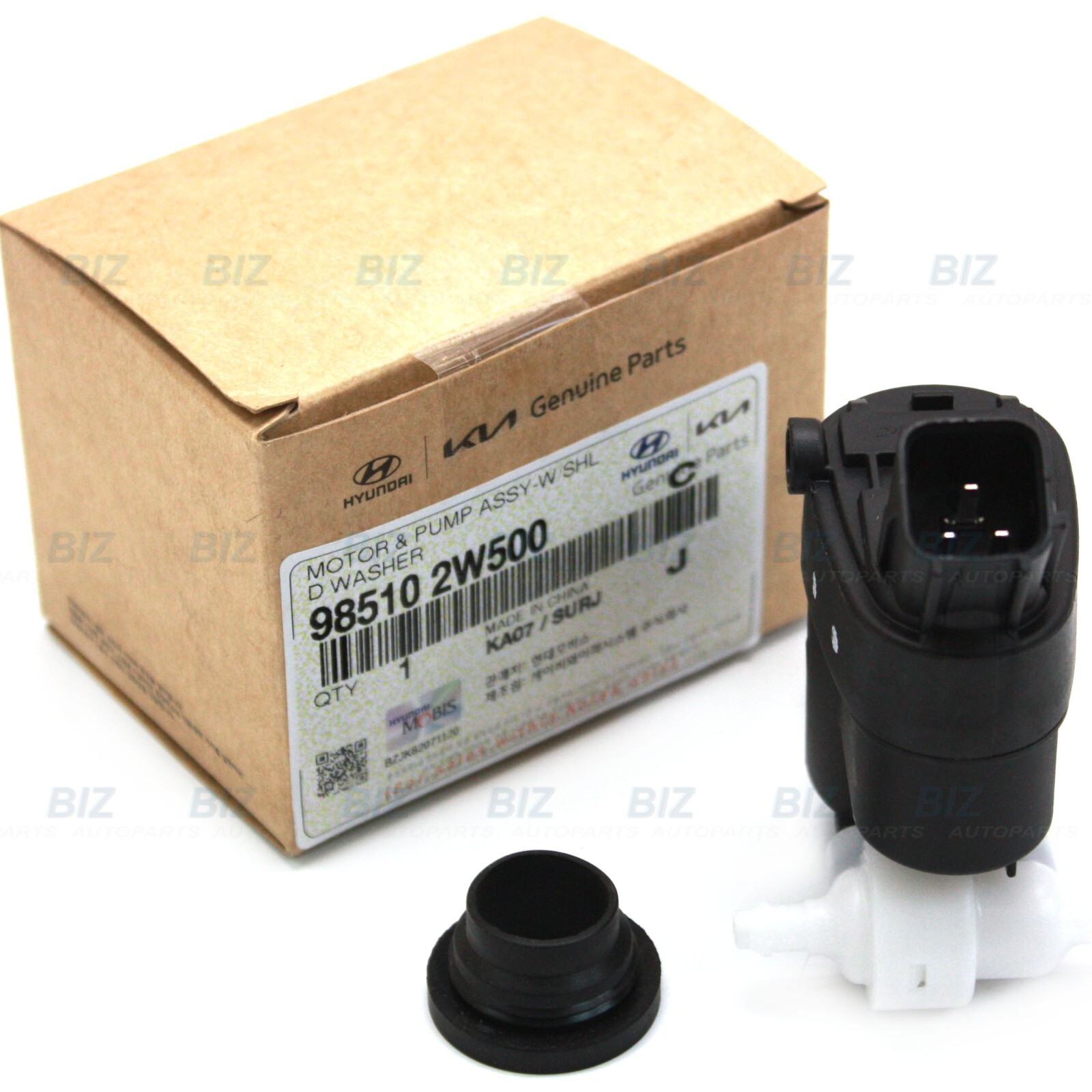 Genuine Washer Pump for 2013-2025 Genesis Hyundai Kia Various Models 98510-2W500