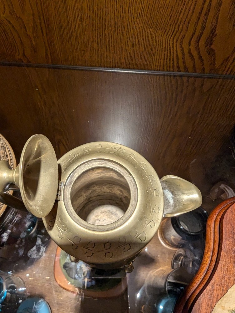 Vintage Small Silver Syrup Pitcher Marked India