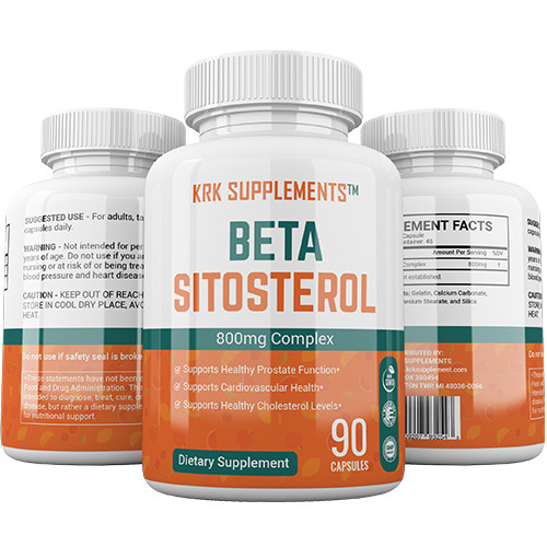Beta Sitosterol 800mg Prostate Support Urinary Bladder KRK Supplements