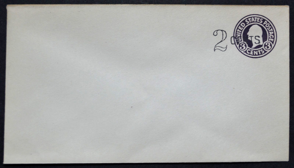 1920 US Sc. #U446 die 1 surcharged envelope, mint, good shape