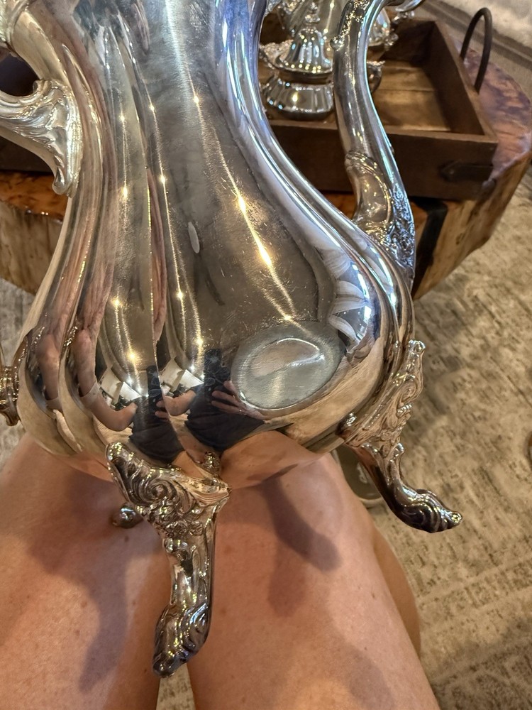 Wallace Rose point Silver Plate Tea/coffee Set Wallace 1200