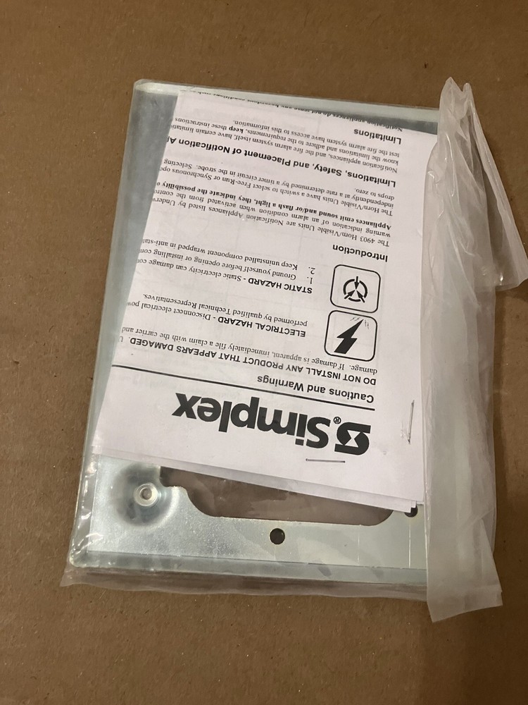 Simplex 748-479 Audible Visual Mounting Adapter Kit