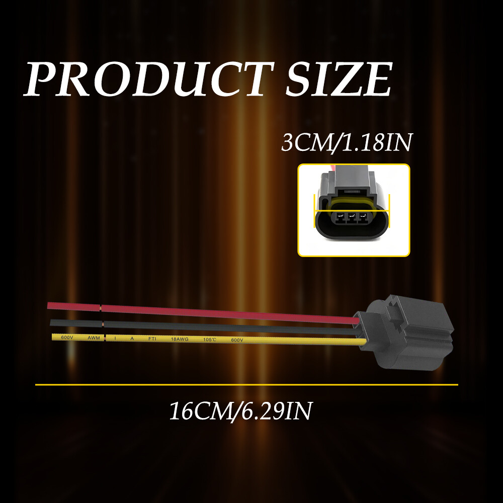 Harness 9008 Head Light Bulb Plug Repair H13 Socket Wire Pigtail Female for Ford