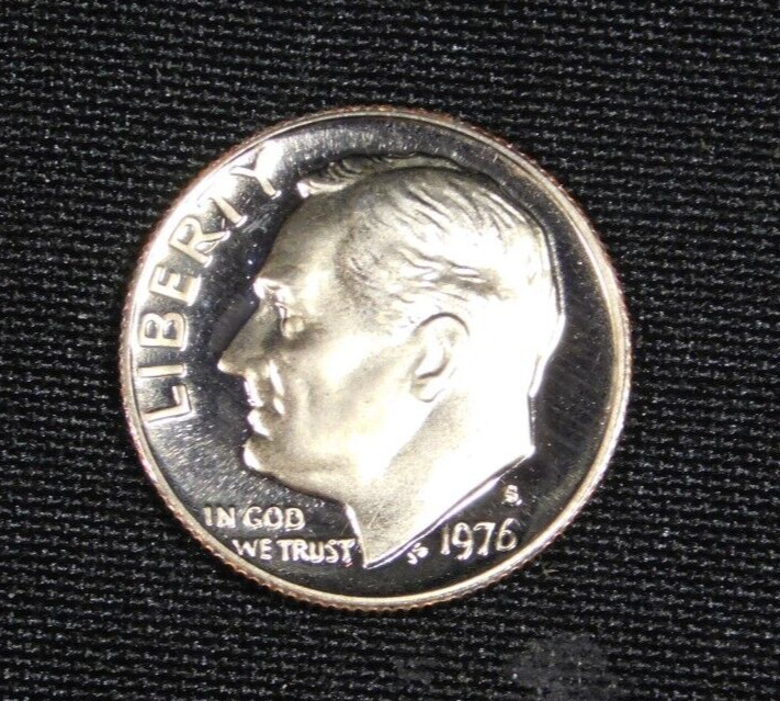1976 S Clad Proof Roosevelt Dime  (24-05-002)