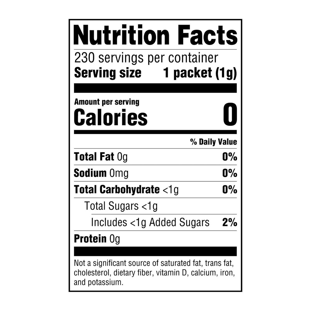 Aspartame Sweetener Zero Calorie Packets, 230 Count