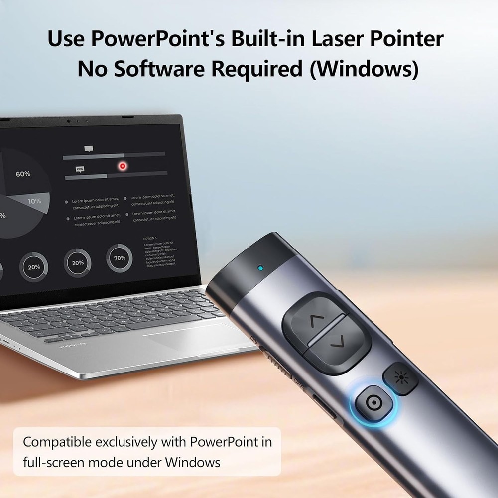 Bluetooth Wireless Presenter for PowerPoint Presentations