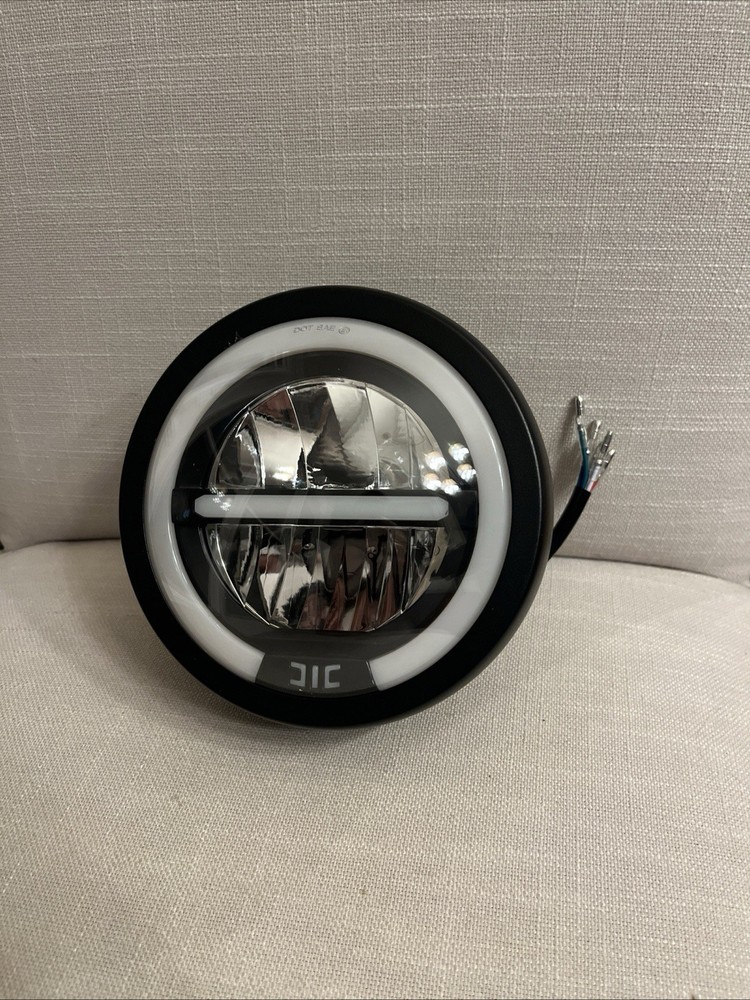 Motorcycle Headlight Assembly, Universal 6.3inch High Low Beam Head Lamp