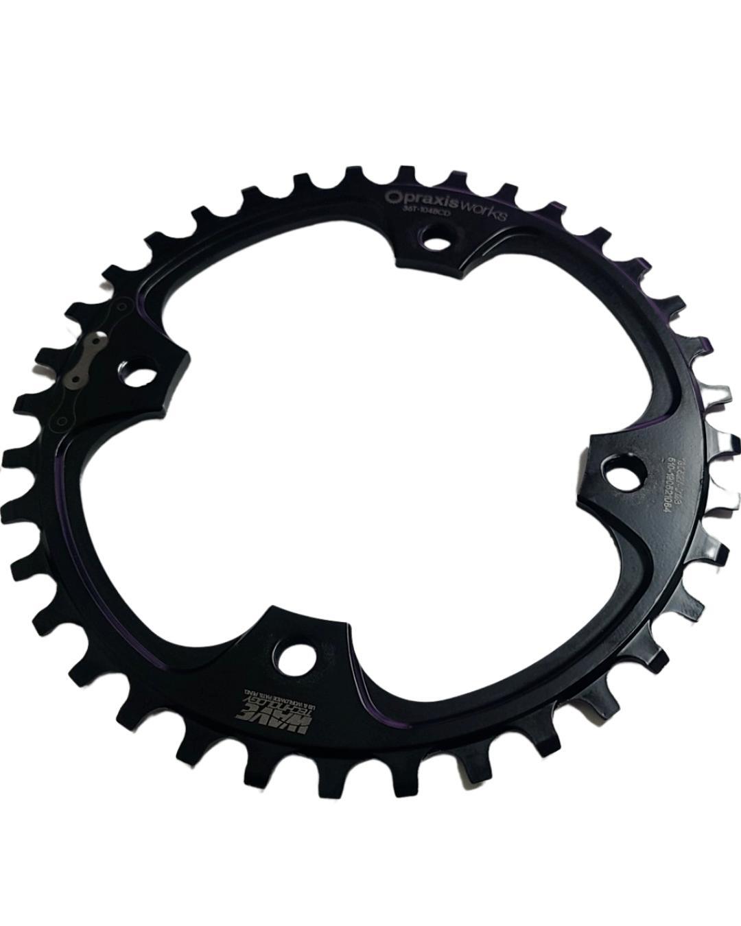 Praxis Works Wave Ebike 36T 10 -12 speed Chainring 104BCD Motor Narrow wide