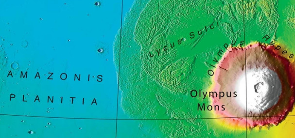 Sky & Telescope's Mars Topography Globe Maps