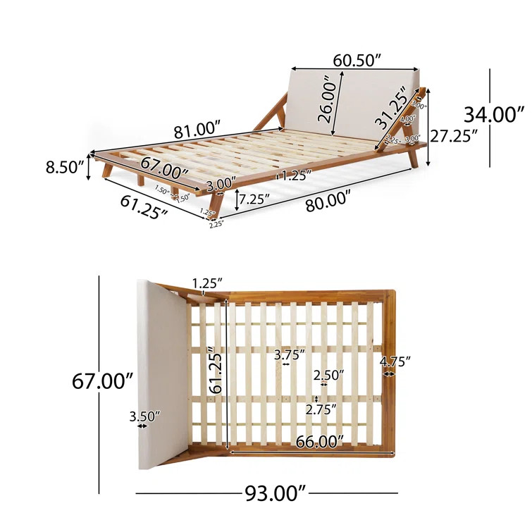 Breonca Upholstered Platform Bed (QUEEN)